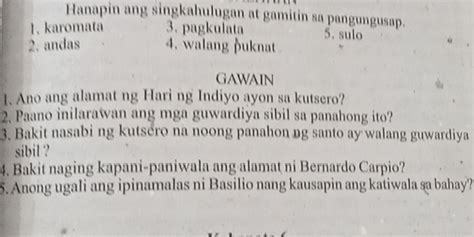 Hanapin ang singkahulugan at gamitin sa pangungusap ang.